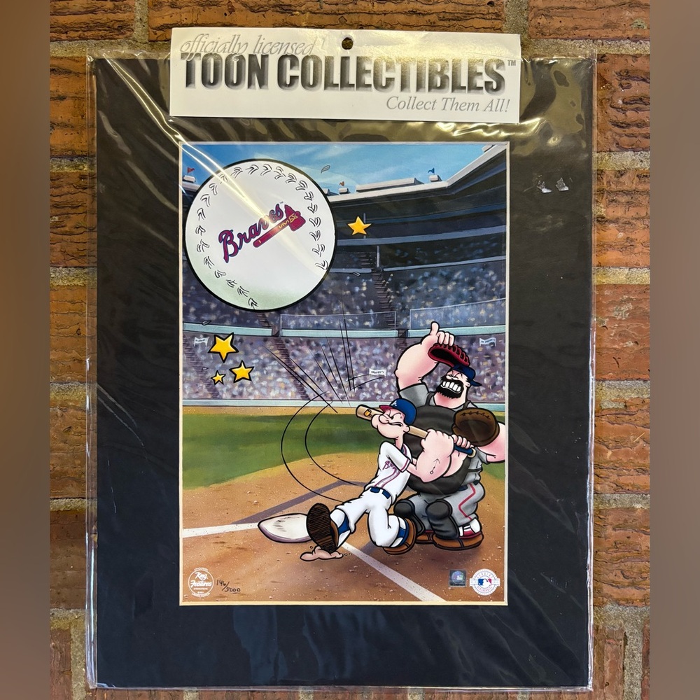 Atlanta Braves 2003 Limited Numbered Edition Homerun Popeye 11x14